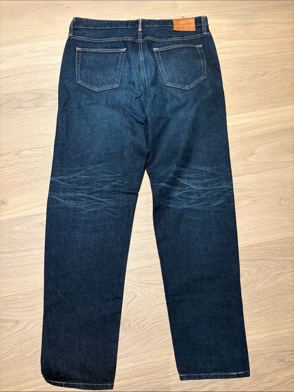Ag Adriano Goldschmied Relaxed Dark Blue Denim Jeans - Picture 6 of 6